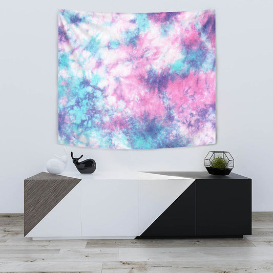 Blue & Pink Cotton Candy Wall Tapestry