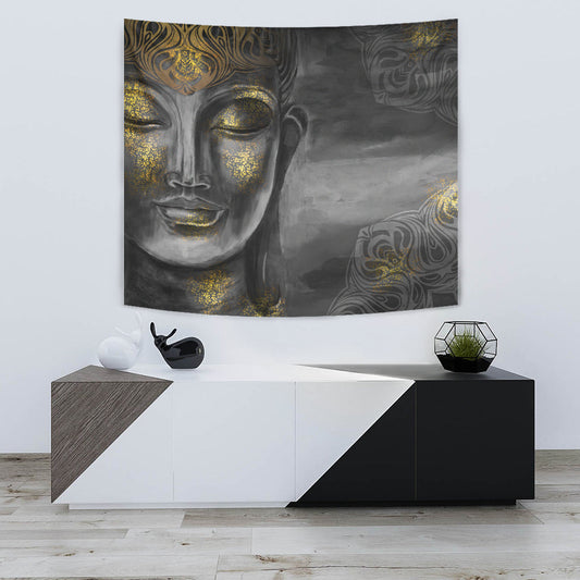 Golden Buddha Decor Wall Tapestry