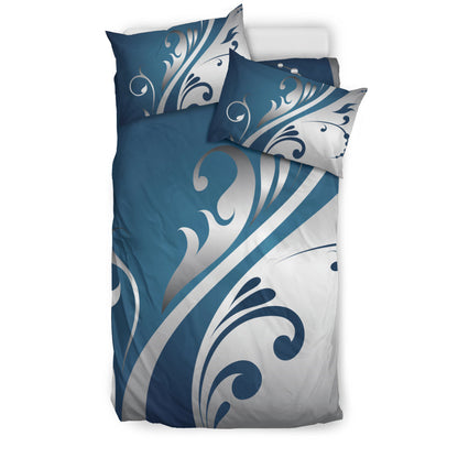 Blue & Grey Decor Bedding Set