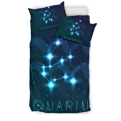 Aquarius Zodiac Bedding Set