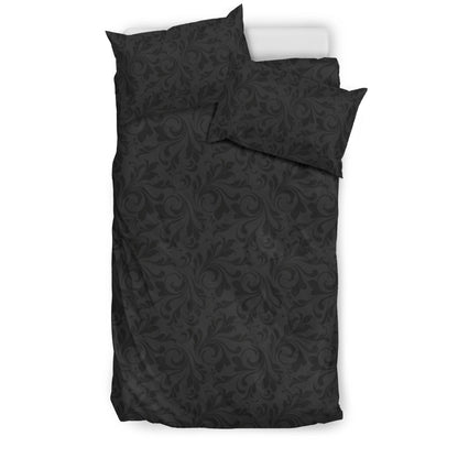 Dark Grey Decor Bedding Set