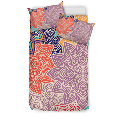 Colorful Floral Mandalas Bedding Set