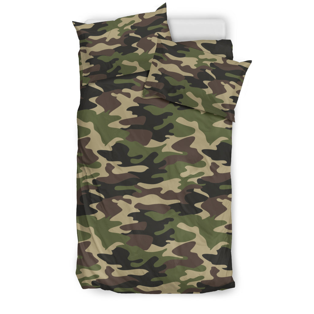 Army Green Camouflage Bedding Set