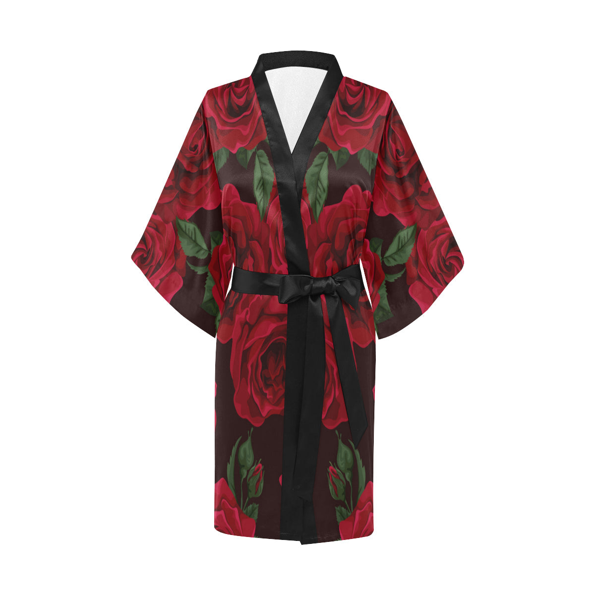 Red Roses Kimono Robe