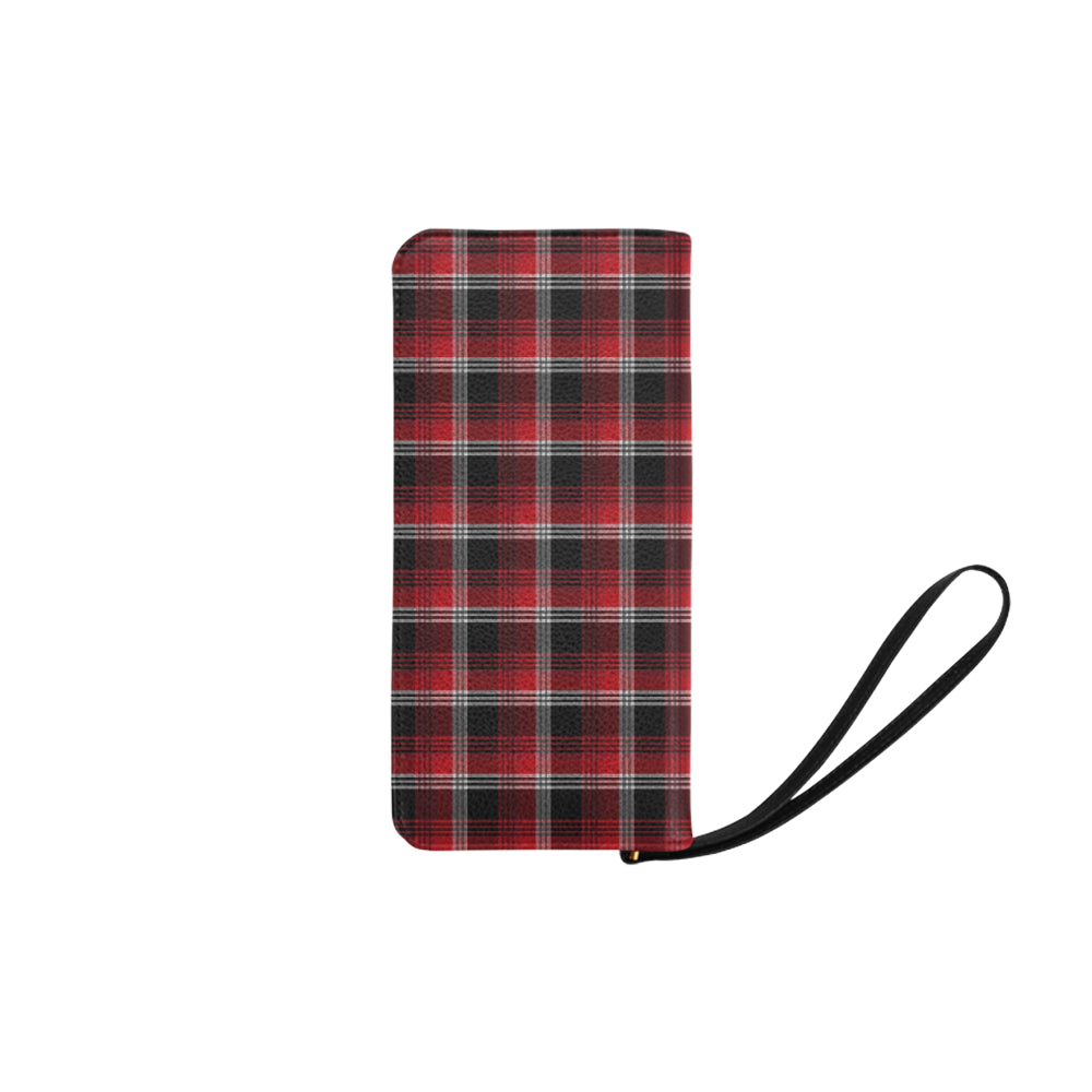 Red Plaid Clutch Purse