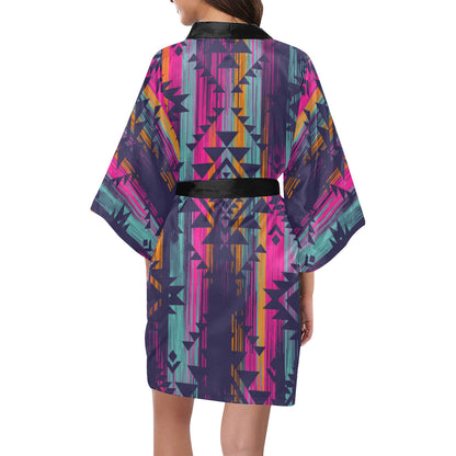 Colorful Boho Chic Aztec Kimono Robe