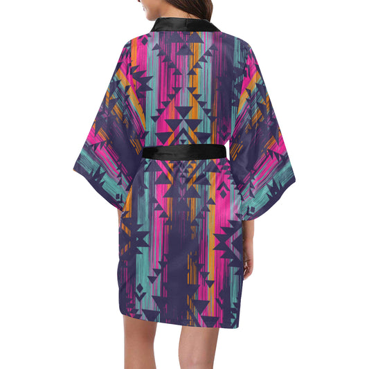 Colorful Boho Chic Aztec Kimono Robe