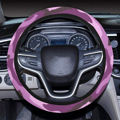 Purple Camouflage Steering Wheel Cover