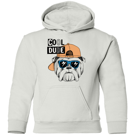 Cool Dude Dog Kids Hoodie