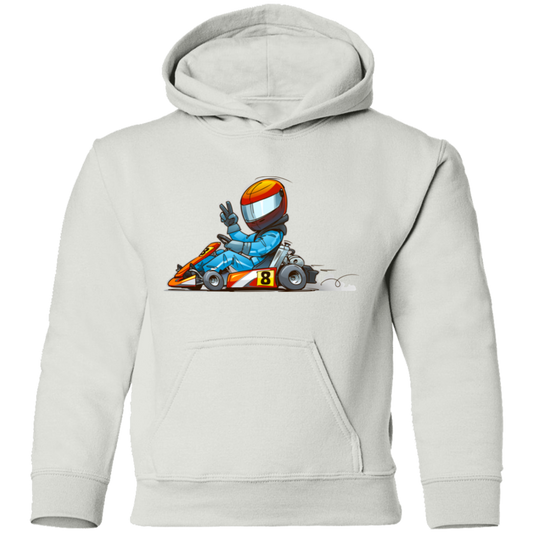 Go-Kart Cartoon Kids Hoodie
