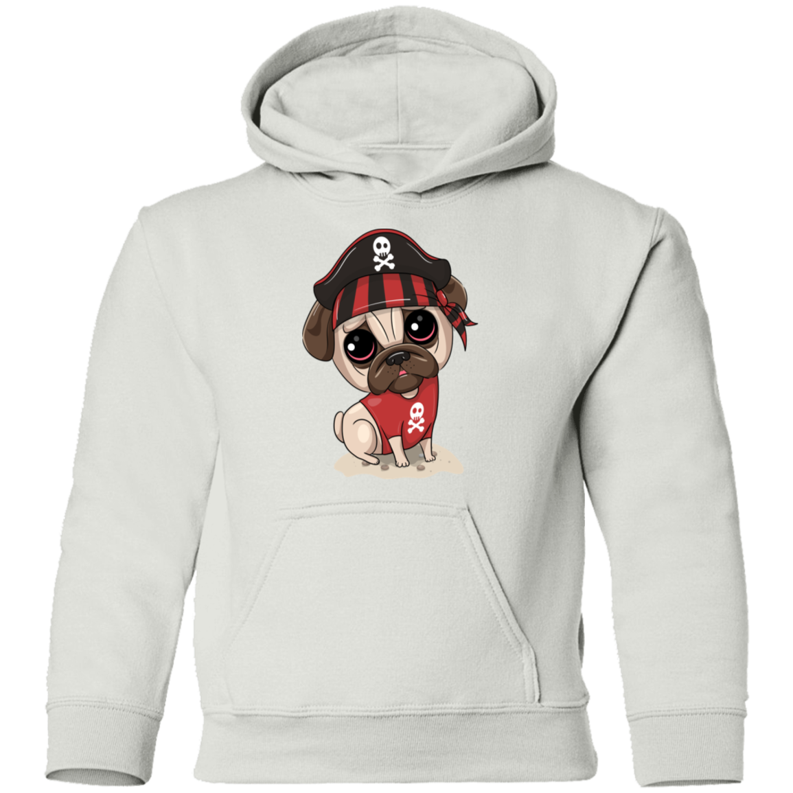 Pirate Puppy Dog Kids Hoodie