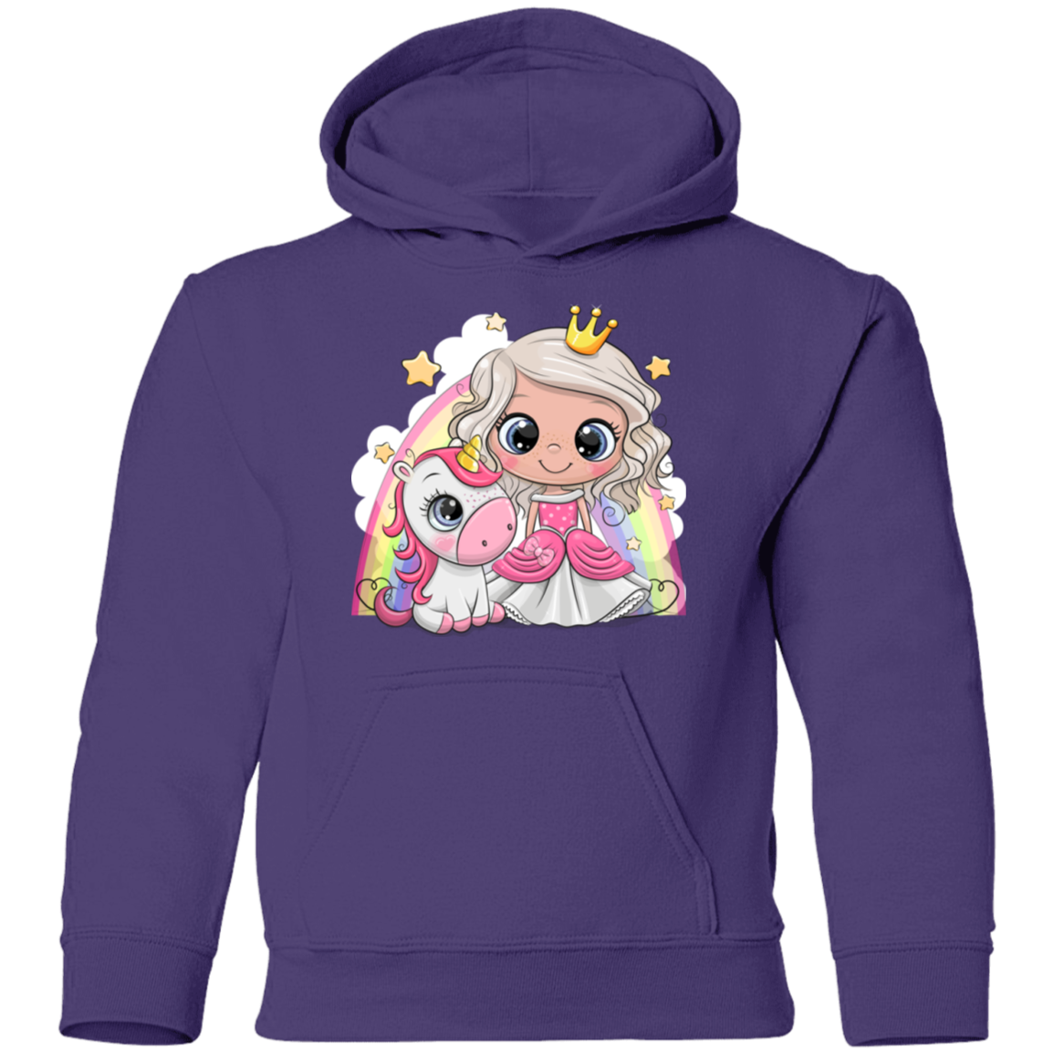 Unicorn Princess Cartoon Kids Hoodie