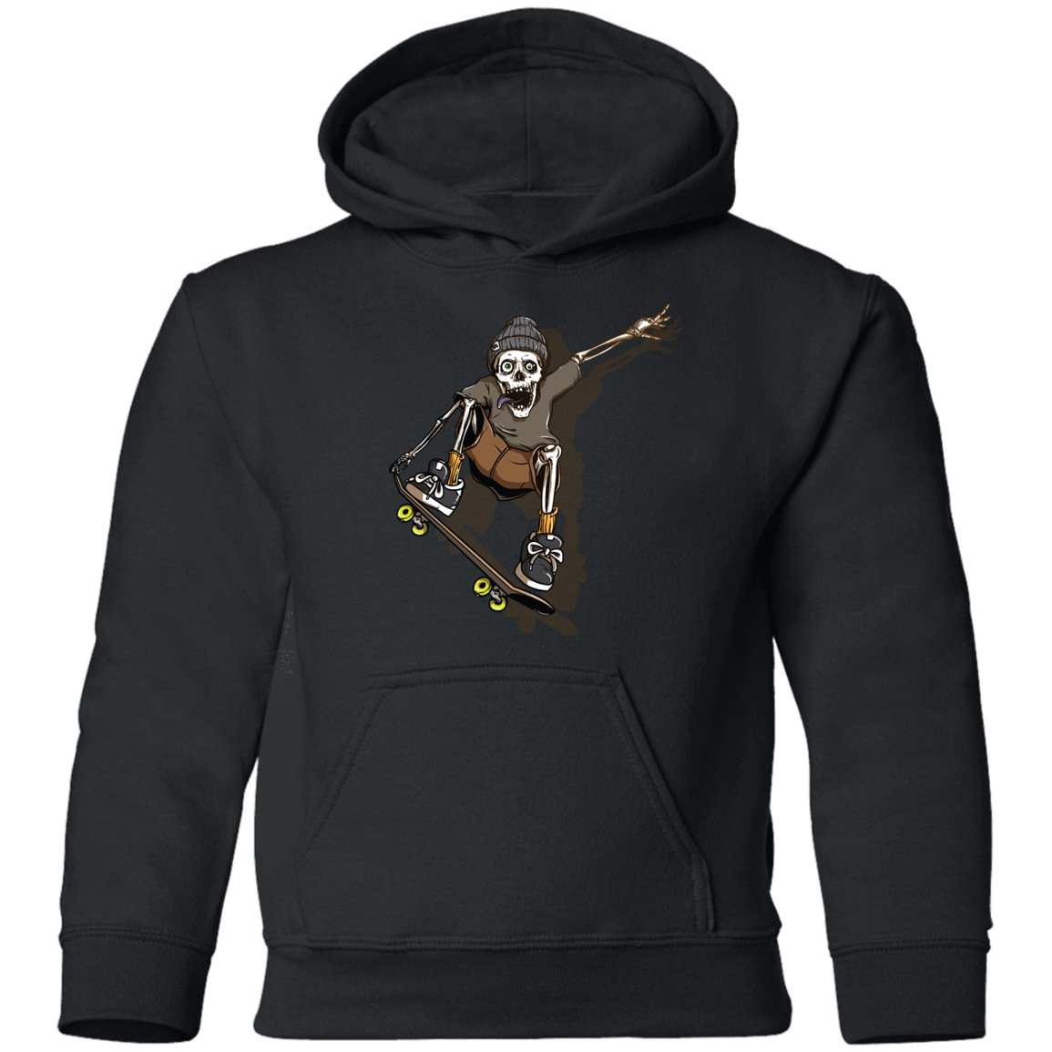 Skeleton Skater Kids Hoodie