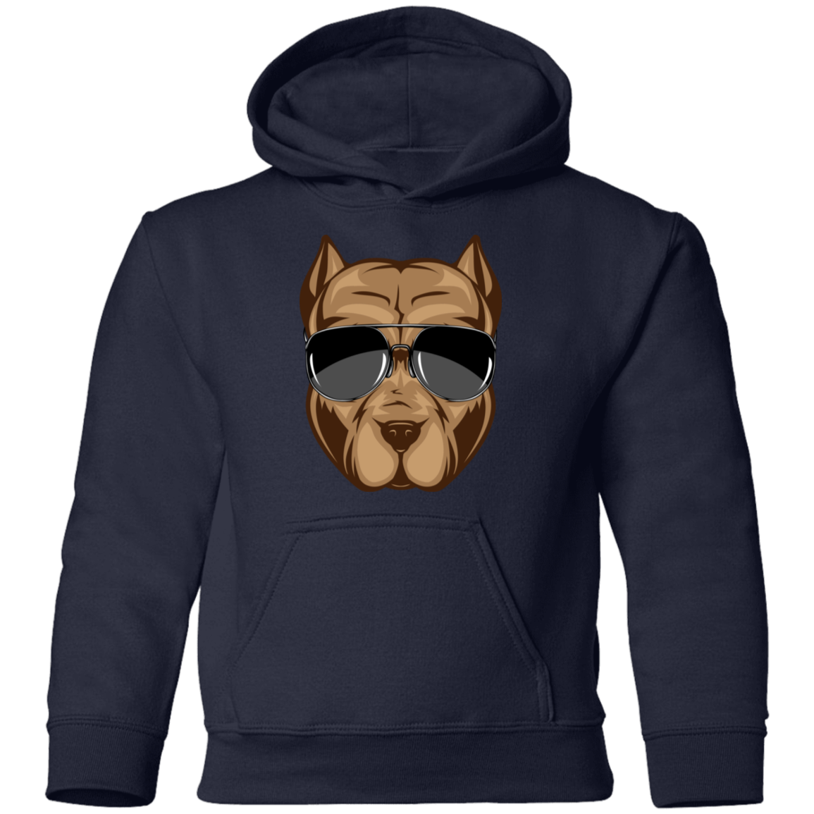 Dog Sunglasses Kids Hoodie