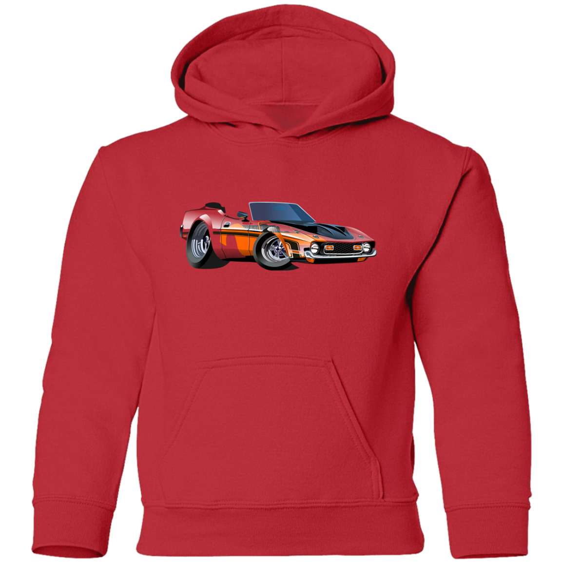 Red Car Kids Hoodie