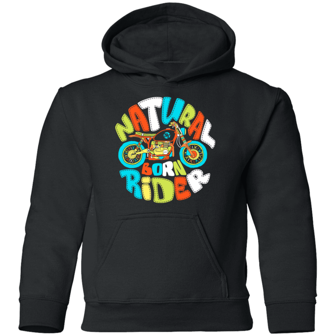 Natural Born Rider Kids Hoodie