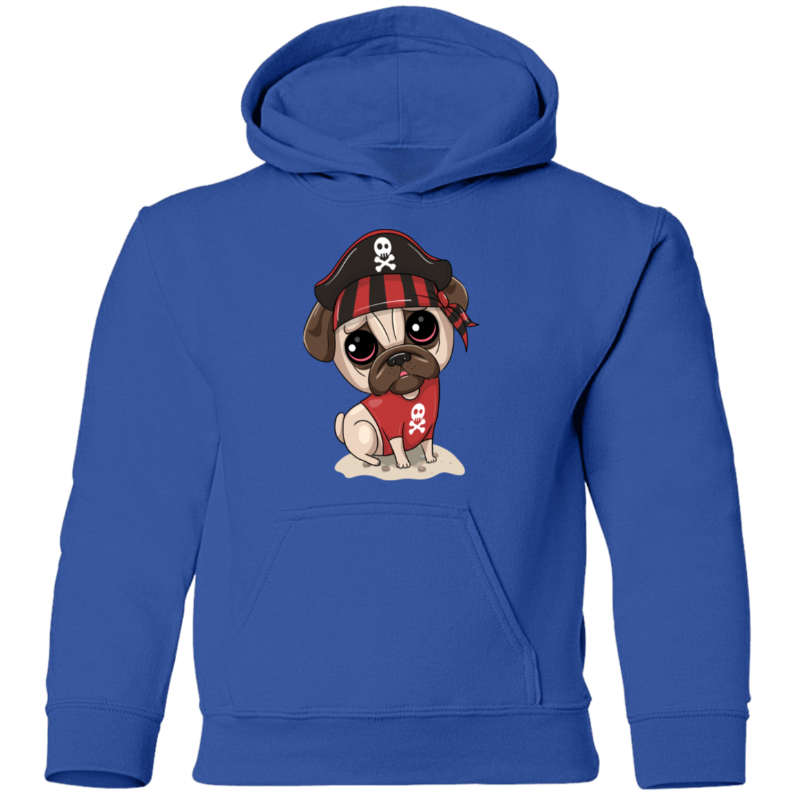 Pirate Puppy Dog Kids Hoodie