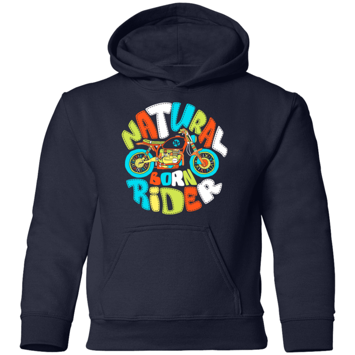 Natural Born Rider Kids Hoodie