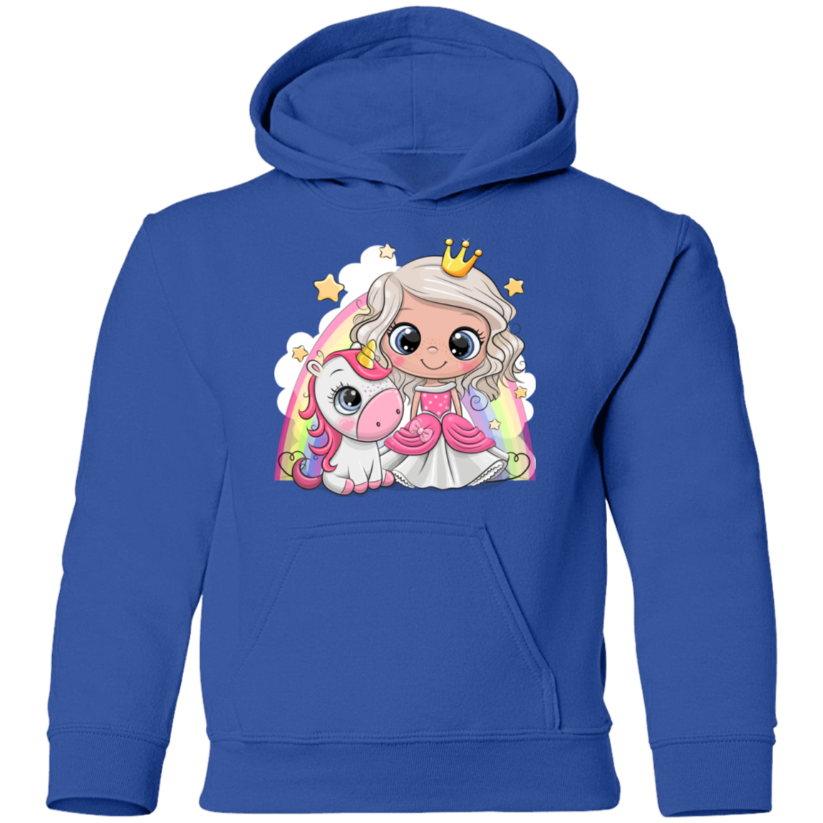 Unicorn Princess Cartoon Kids Hoodie