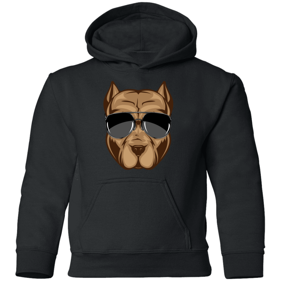 Dog Sunglasses Kids Hoodie