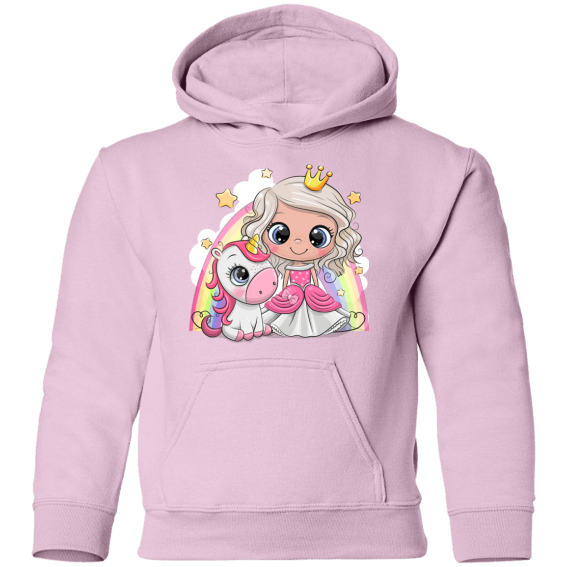 Unicorn Princess Cartoon Kids Hoodie