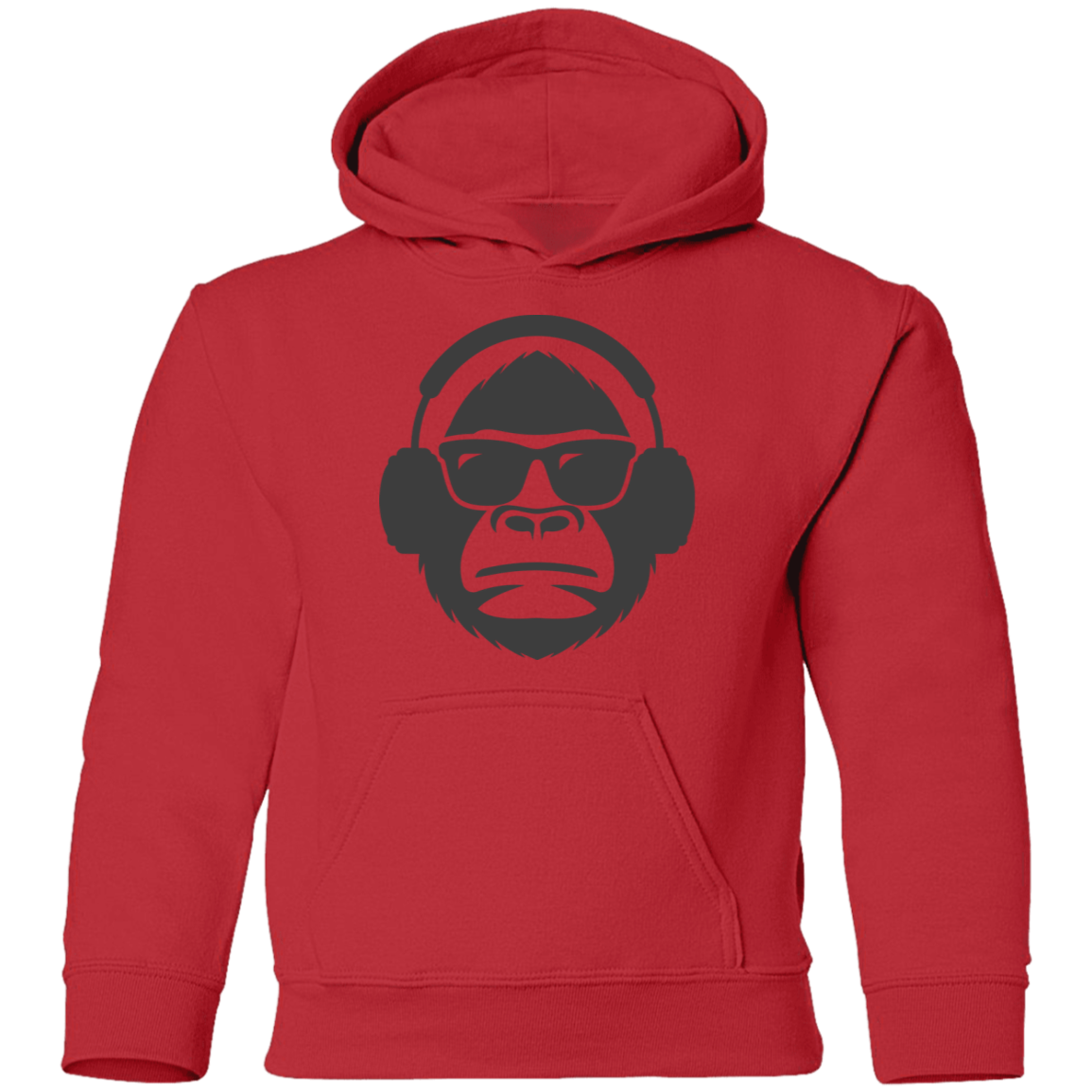 Monkey Headphones Kids Hoodie