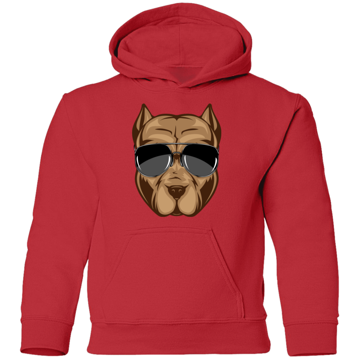 Dog Sunglasses Kids Hoodie