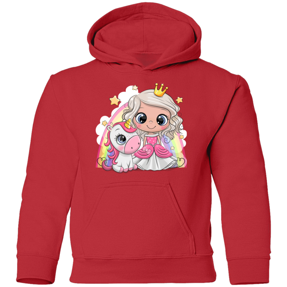 Unicorn Princess Cartoon Kids Hoodie