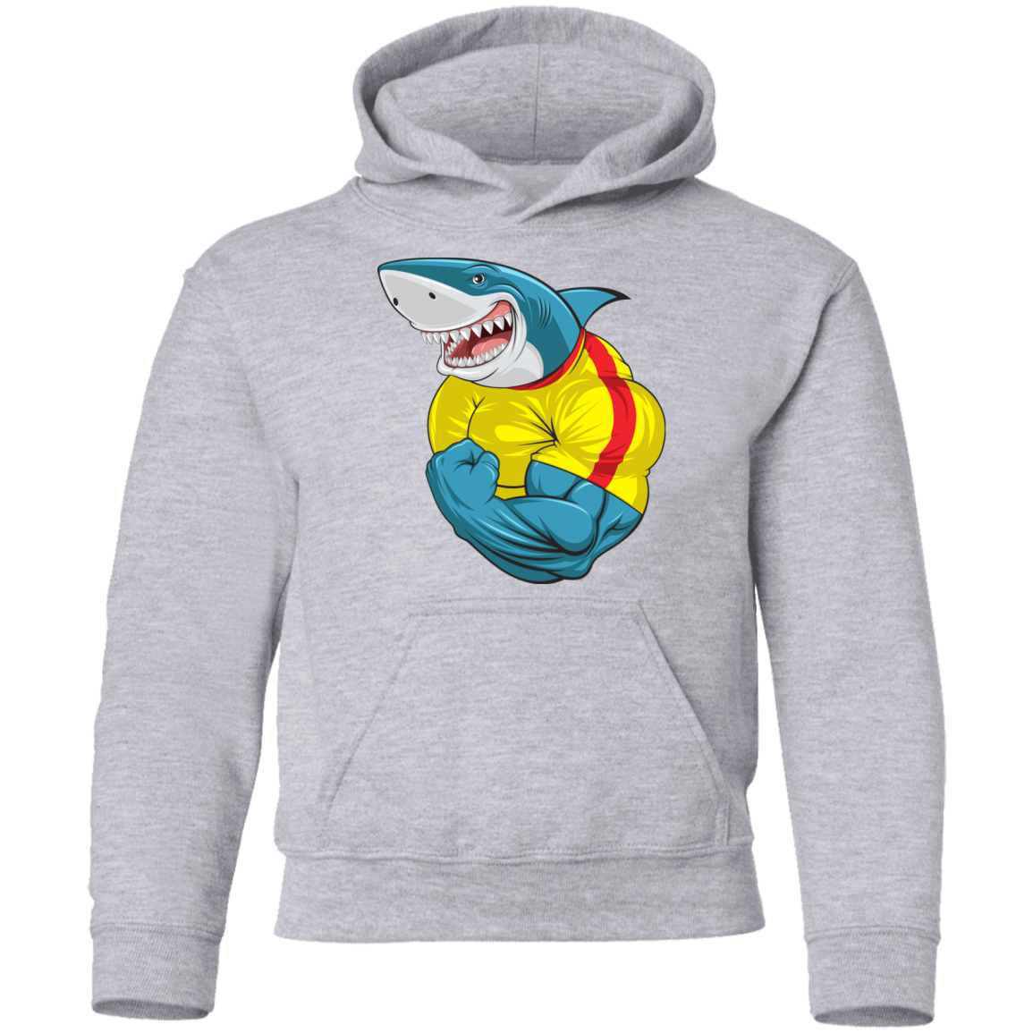Muscle Shark Kids Hoodie