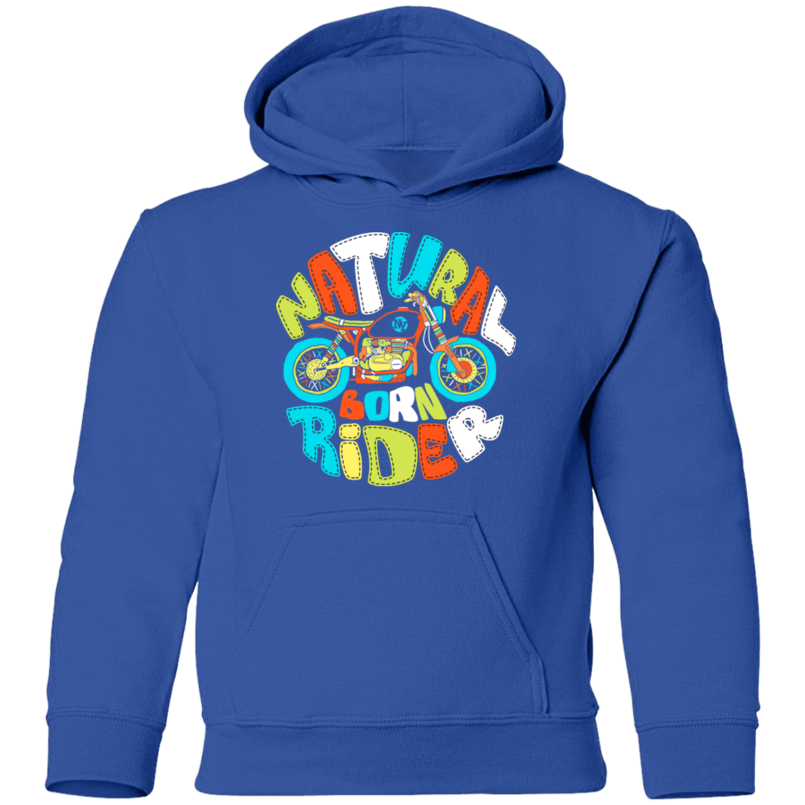 Natural Born Rider Kids Hoodie
