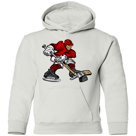 Hockey Player Cartoon Kids Hoodie