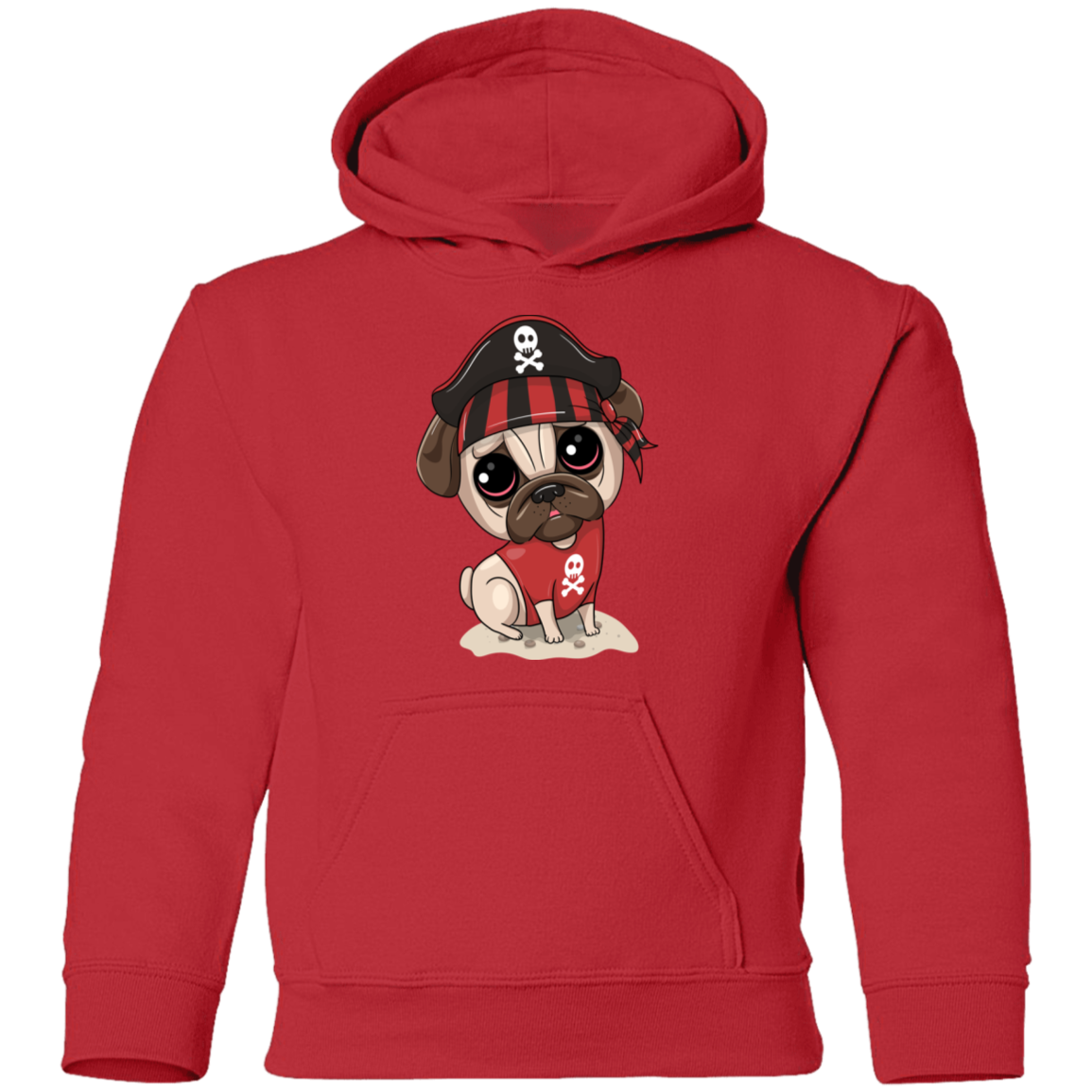 Pirate Puppy Dog Kids Hoodie