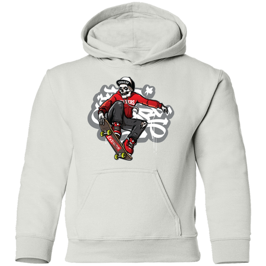 Skeleton Skater Kids Hoodie