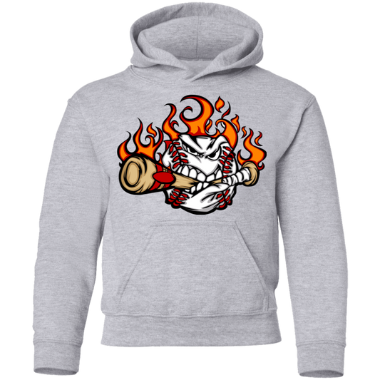 Baseball Biting Bat Kids Hoodie