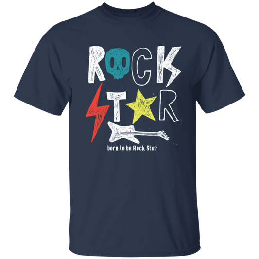 Rock Star Kids T-Shirt Navy YL