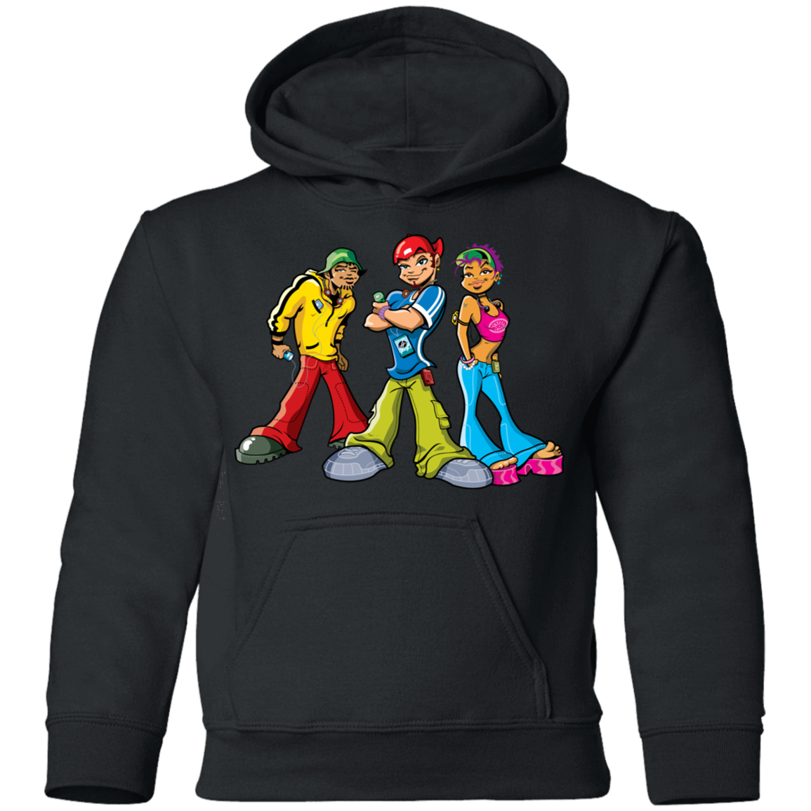 Hip Hop Cartoons Kids Hoodie