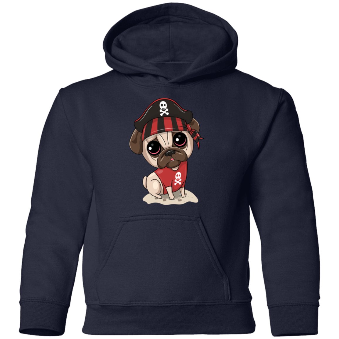Pirate Puppy Dog Kids Hoodie