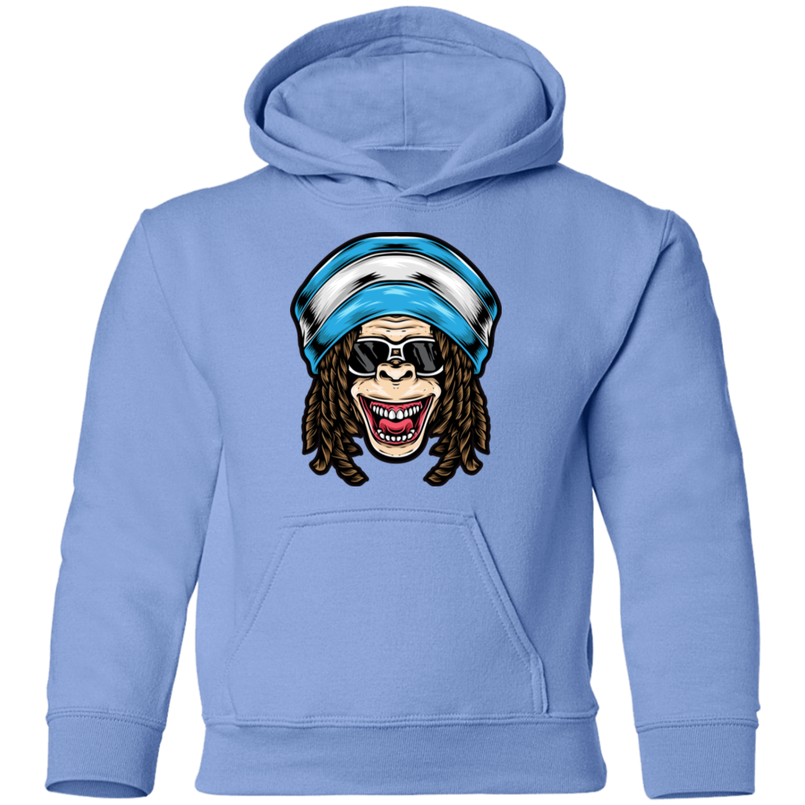 Monkey Dread Locks Kids Hoodie