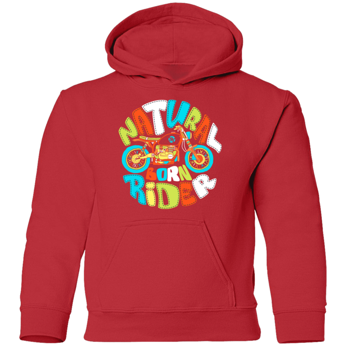 Natural Born Rider Kids Hoodie