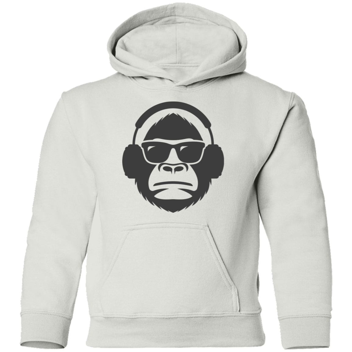Monkey Headphones Kids Hoodie