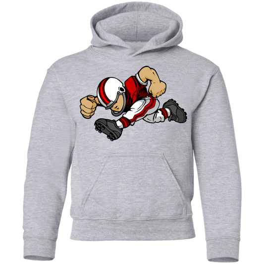 Football Player Cartoon Kids Hoodie