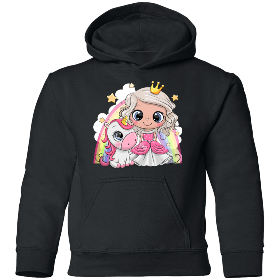 Unicorn Princess Cartoon Kids Hoodie