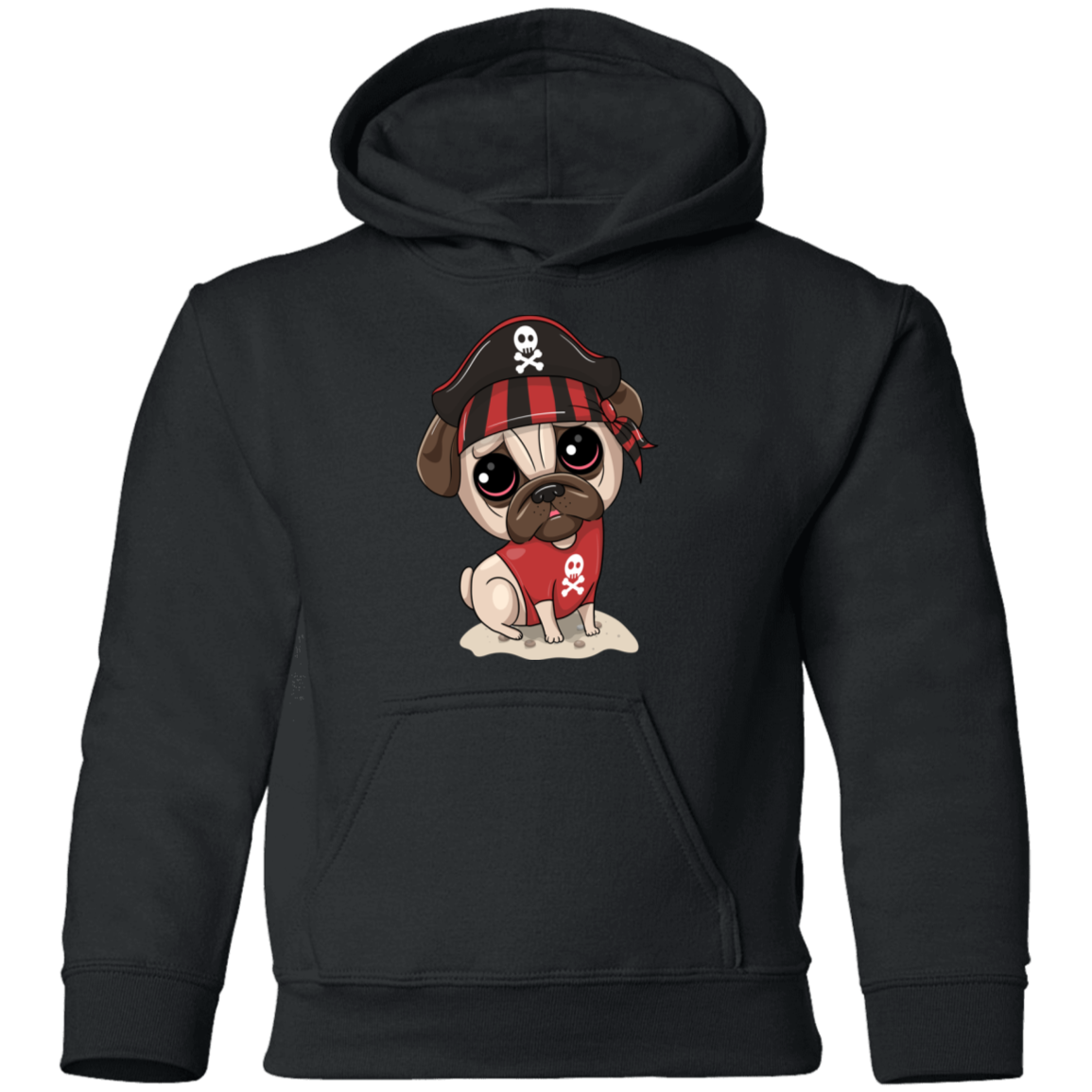 Pirate Puppy Dog Kids Hoodie
