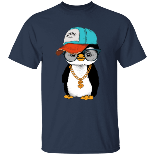 Hipster Penguin Kids T-Shirt CC