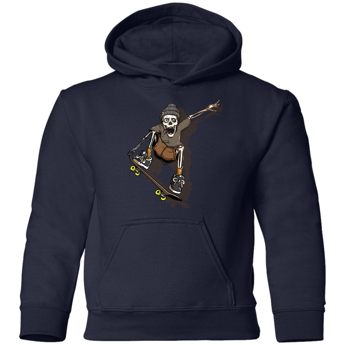 Skeleton Skater Kids Hoodie