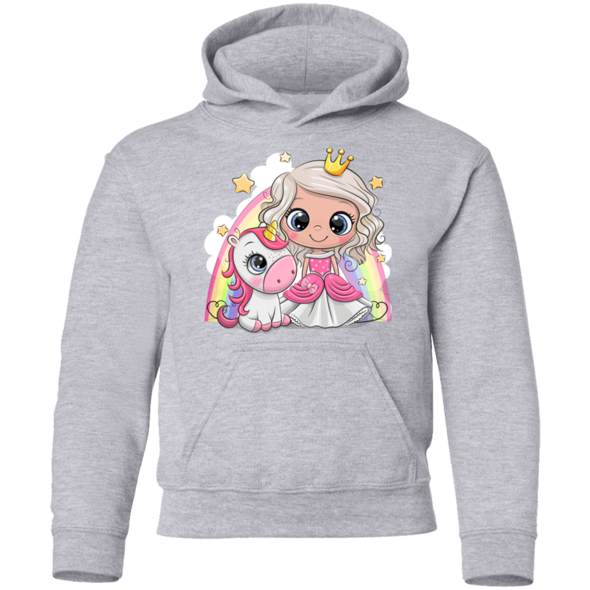 Unicorn Princess Cartoon Kids Hoodie