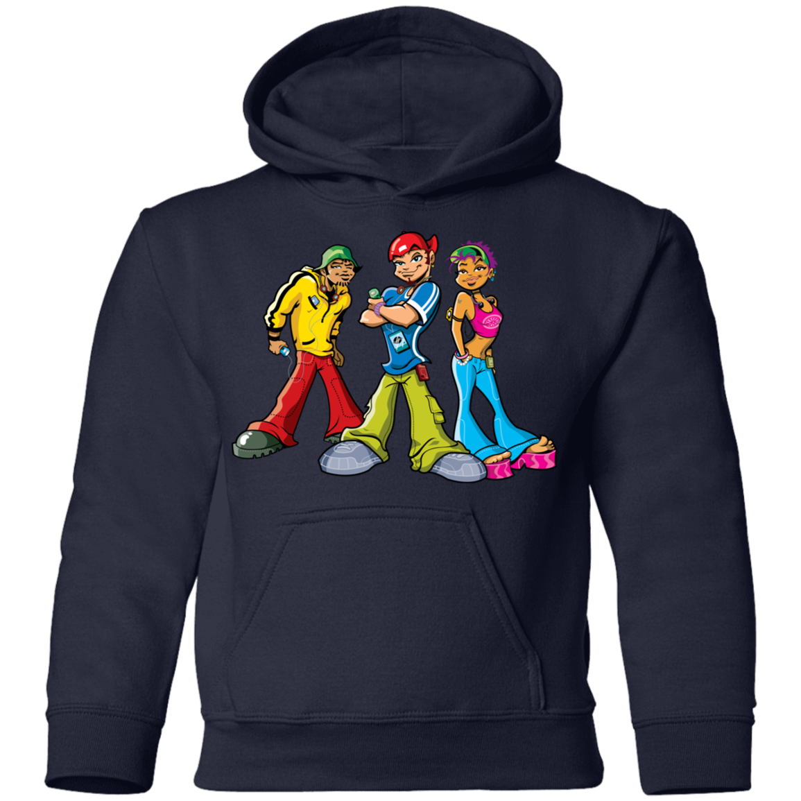 Hip Hop Cartoons Kids Hoodie