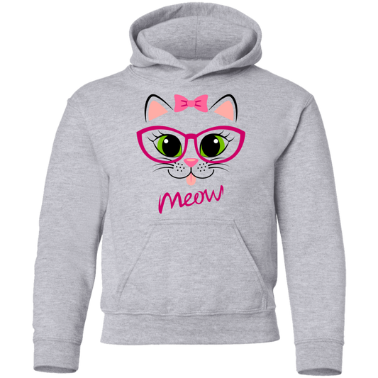 Pink Kitty Cat Kids Hoodie