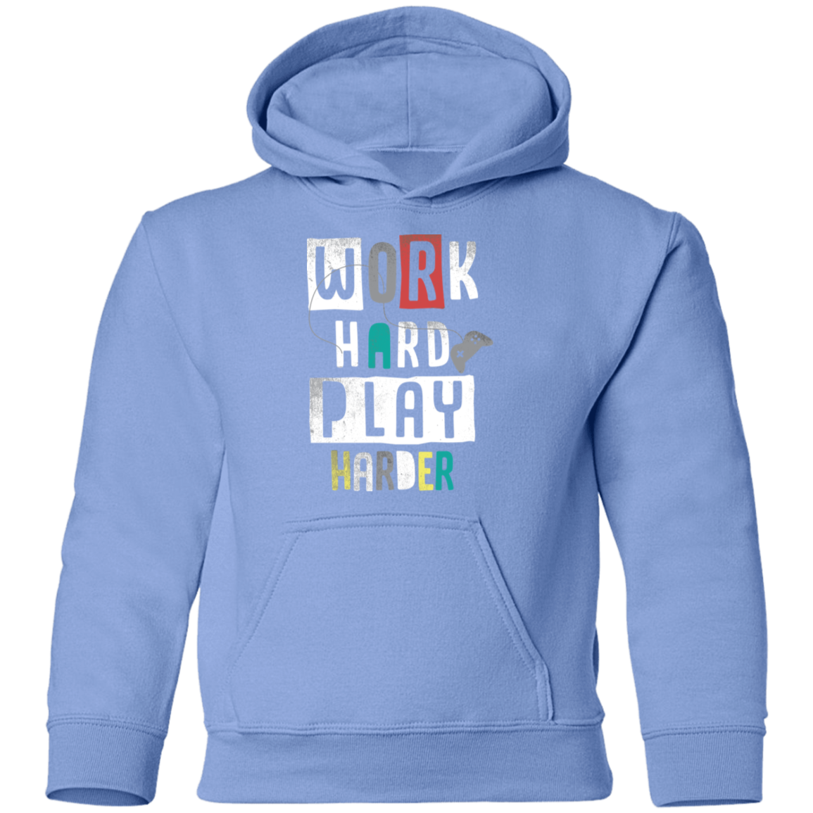 Work Hard Play Harder Kids Hoodie