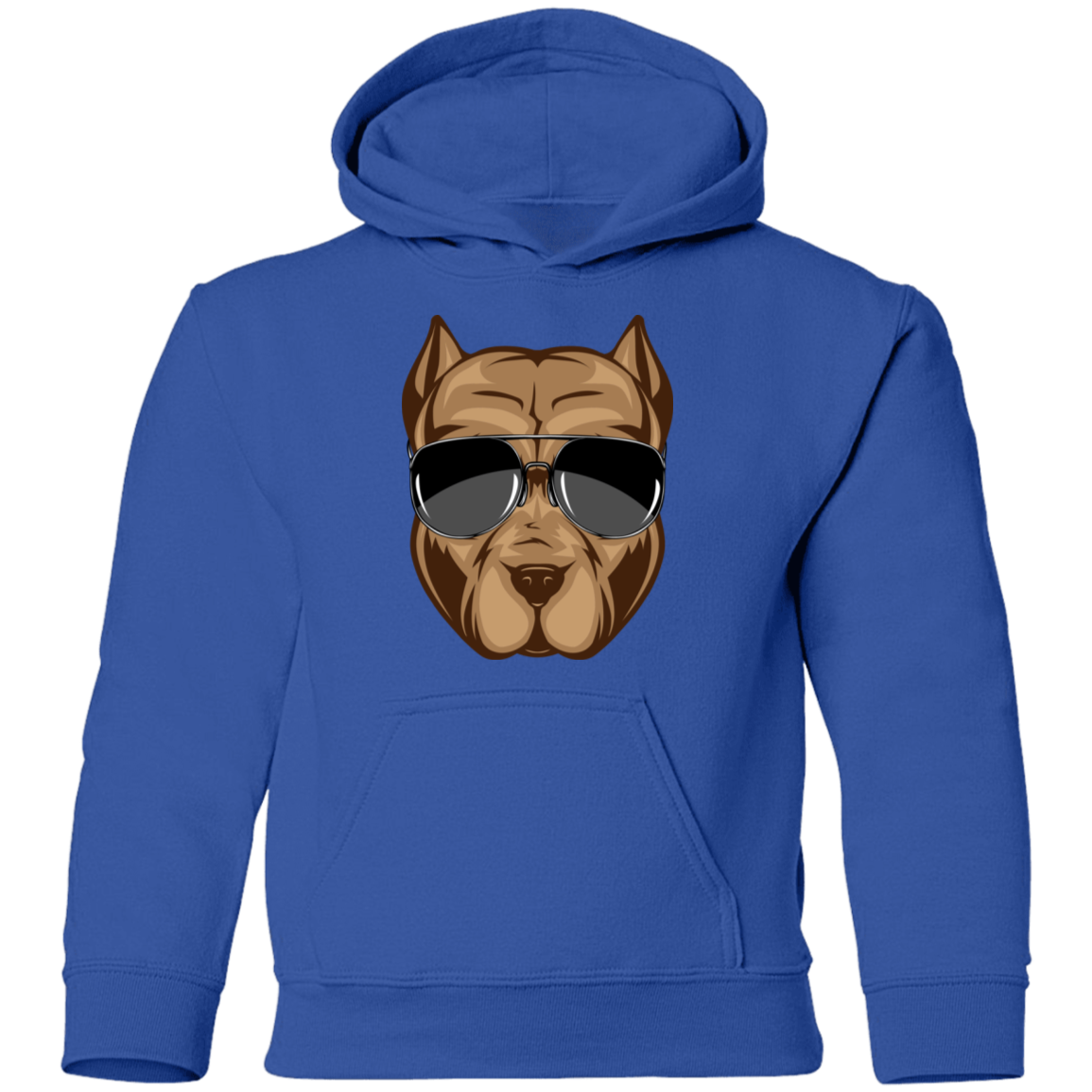 Dog Sunglasses Kids Hoodie